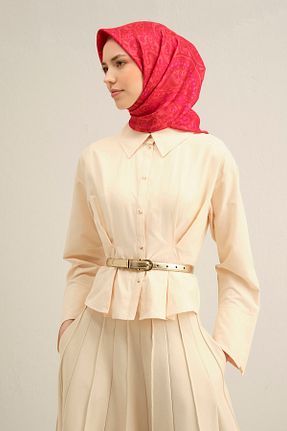 روسری زرشکی İpek Tivil Armine - کد 902353906