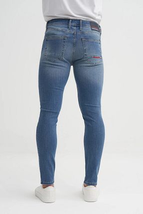 شلوار جین آبی مردانه پاچه تنگ Cazador - کد 903839918