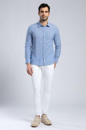 پیراهن آبی مردانه رگولار Lee Cooper - کد 902363312