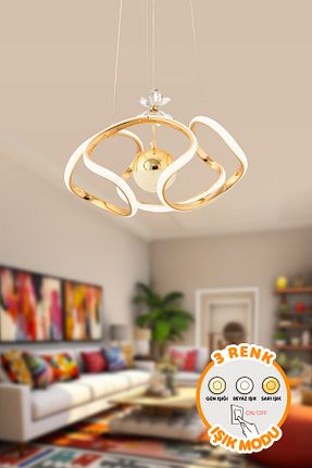 لوستر زرد آلومینیوم Dekorluna - کد 902000101