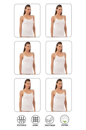 رکابی سفید زنانه پنبه ای ÖZKAN underwear - کد 984953
