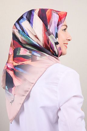روسری صورتی پلی استر PİRAMİT - کد 150458517