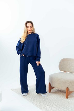 ست بالاتنه و پائین تنه سرمه ای زنانه سوئیشرت-گرمکن ROSEBEE - کد 902361712