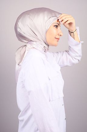 روسری رنگی پلی استر PİRAMİT - کد 797645910