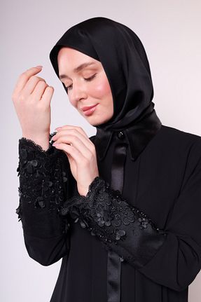 کلاه و ابایا مشکی زنانه پلی استر HARİKA WEAR - کد 865469436