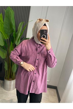 پیراهن حجاب صورتی زنانه رگولار My Magazin - کد 902389548