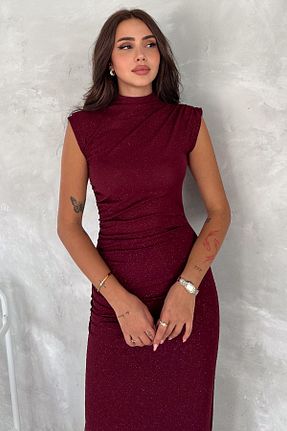 لباس زرشکی زنانه بافت Velista - کد 906572348