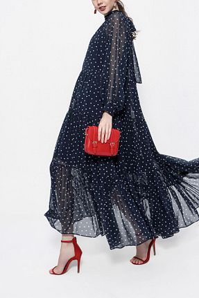 لباس سرمه ای زنانه بافتنی SOCIETA - کد 762534755