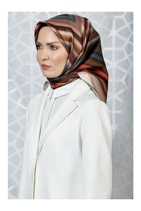 روسری بنفش کرپ ساتن ابریشم Armine - کد 902388808