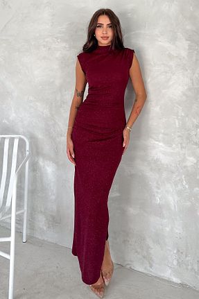 لباس زرشکی زنانه بافت Velista - کد 906572348