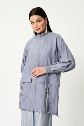 کلاه و ابایا طوسی زنانه پنبه پلی استر Jupe - کد 903865585