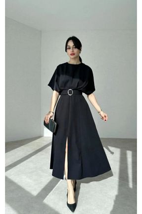 لباس مشکی زنانه بافتنی Genel Markalar - کد 900594797
