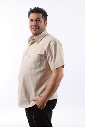 پیراهن بژ مردانه رگولار TOUSUS - کد 902468407