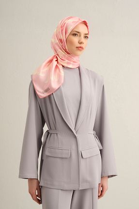 روسری رنگی کرپ ساتن ابریشم Armine - کد 902478964