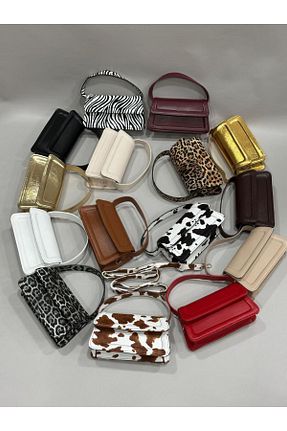 کیف دوشی زرشکی زنانه چرم مصنوعی Store - کد 902602311