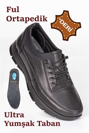 کفش کژوال مشکی مردانه چرم خالص Black Vein - کد 902612950