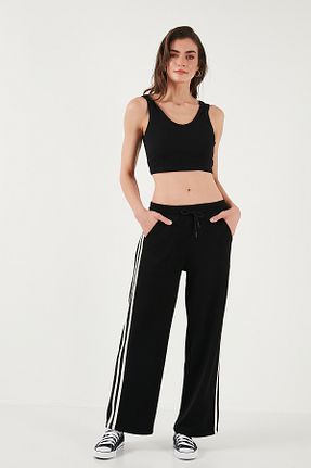 شلوار کرمگن مشکی زنانه رگولار Lela - کد 902588356