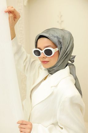 روسری سبز پلی استر Silk Home - کد 902598690