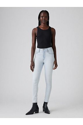 شلوار جین طوسی زنانه پاچه ساده Levi