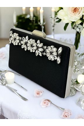 کیف مجلسی مشکی زنانه پارچه ای Biçanta - کد 902605739