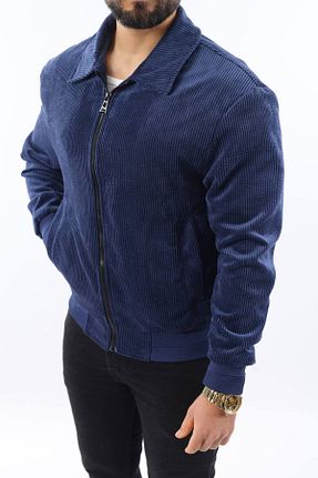 کت سرمه ای مردانه رگولار İLKCET MODA - کد 902579222