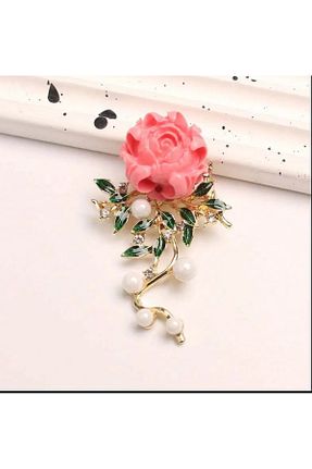 سنجاق سینه صورتی فلزی LWP Shop - کد 902600367