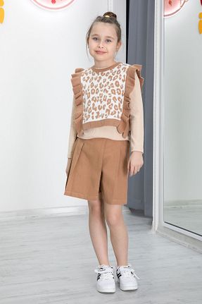 ست بالاتنه و پائین تنه بچه گانه بافتنی Cansın Mini - کد 906254180