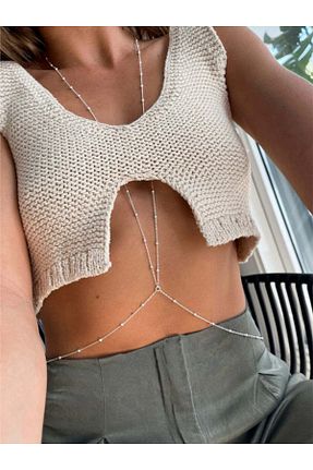 اکسسوری بدن طوسی زنانه M Miel - کد 902599224