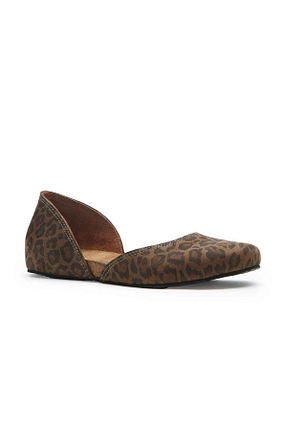 بابت قهوه ای زنانه چرم خالص Comfortfüsse - کد 903976693