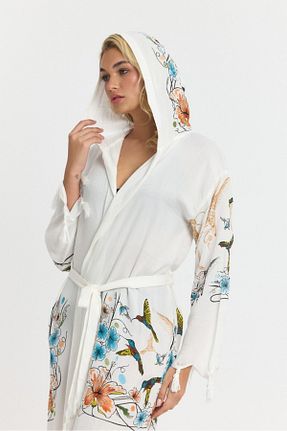 حوله پالتوئی سفید زنانه بامبو Mulberry - کد 902611084