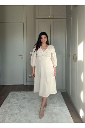 لباس طوسی کتان Bade Butik - کد 902619841