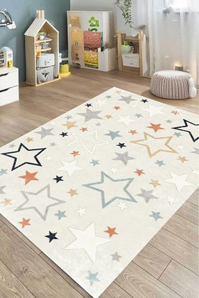 فرش بچه گانه بژ پلی استر GRİ HOME HALI - کد 902615162