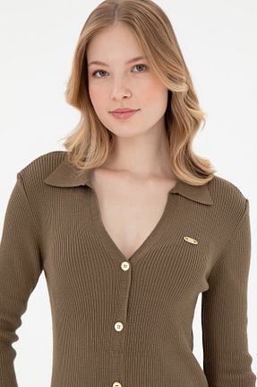 لباس خاکی زنانه بافتنی U.S. Polo Assn. - کد 902619671