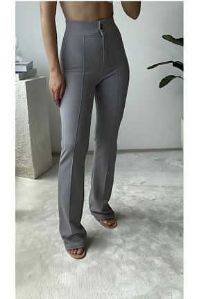شلوار طوسی زنانه پنبه - پلی استر - الاستین THIFF GYMWEAR - کد 871707607