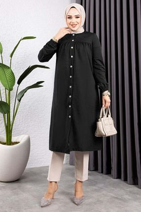 تونیک حجاب مشکی زنانه بافت Genel Markalar - کد 903844549