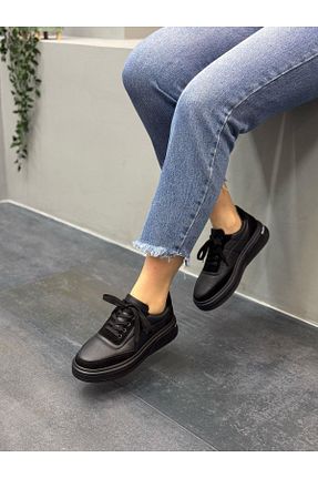 کفش کژوال مشکی زنانه پاشنه کوتاه (1 - 4 سانتی متر) DİVA - کد 902682009
