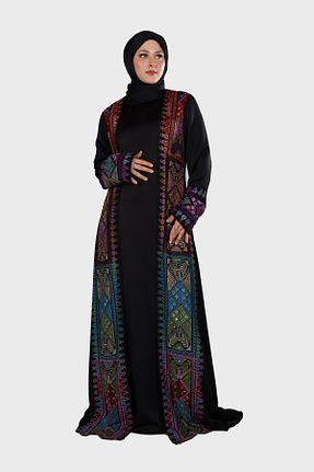 کلاه و ابایا مشکی زنانه بافتنی HARİKA WEAR - کد 820866960