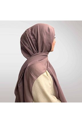 روسری بنفش پنبه پلی استر efdal şal eşarp - کد 902714125