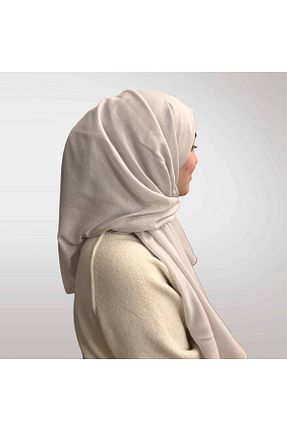 روسری طوسی پنبه پلی استر efdal şal eşarp - کد 902713310