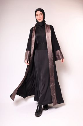 کلاه و ابایا مشکی زنانه بافتنی HARİKA WEAR - کد 851377863