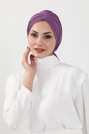 کلاه شنای حجاب بنفش زنانه Aisha