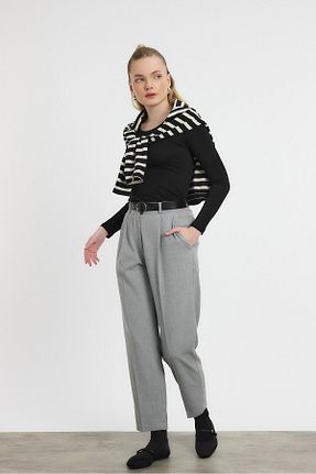 شلوار طوسی زنانه بافتنی Rays - کد 902714648
