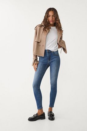شلوار جین آبی زنانه رگولار Stradivarius - کد 454566359