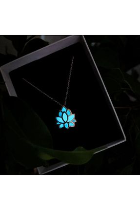 گردنبند نقره آبی زنانه 925 عیار SOME SHINE - کد 787579720