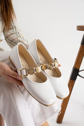 بابت سفید زنانه چرم مصنوعی Moda Frato - کد 900554731