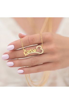 گردنبند نقره رنگی زنانه 925 عیار Indigo Takı - کد 176824584