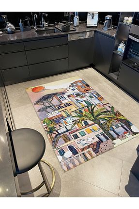 فرش رنگی قابل شستشو Rugs Modern Halı - کد 902723608