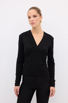 بلوز مشکی زنانه ساده adL - کد 902723293