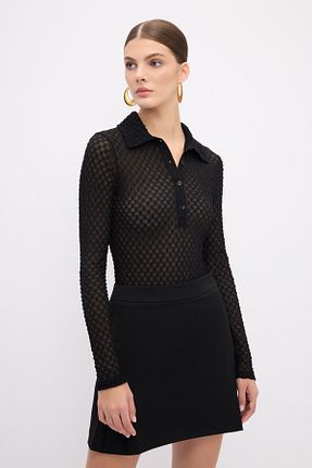 بادی مشکی زنانه یقه پیراهنی adL - کد 902723678