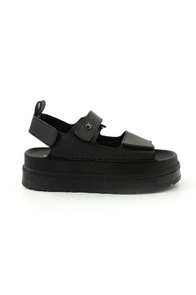 صندل مشکی زنانه پاشنه ضخیم Gökçe Shoes - کد 902723908